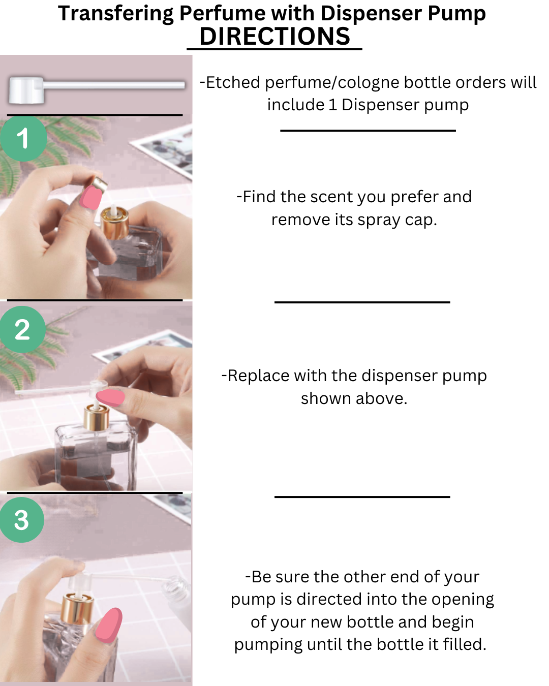 Custom Etched Perfume Optimizer Bottle