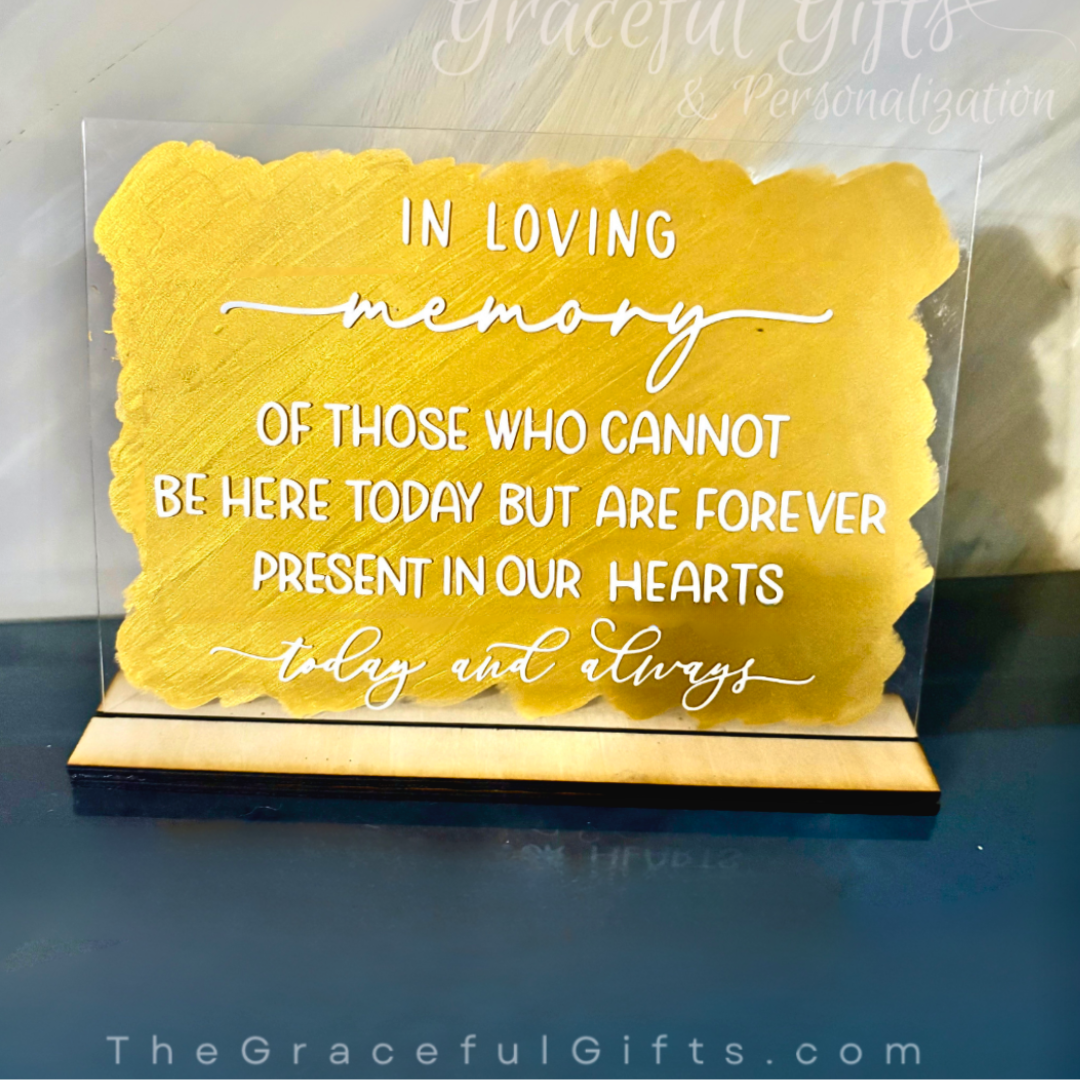 Wedding Memorial Table Sign