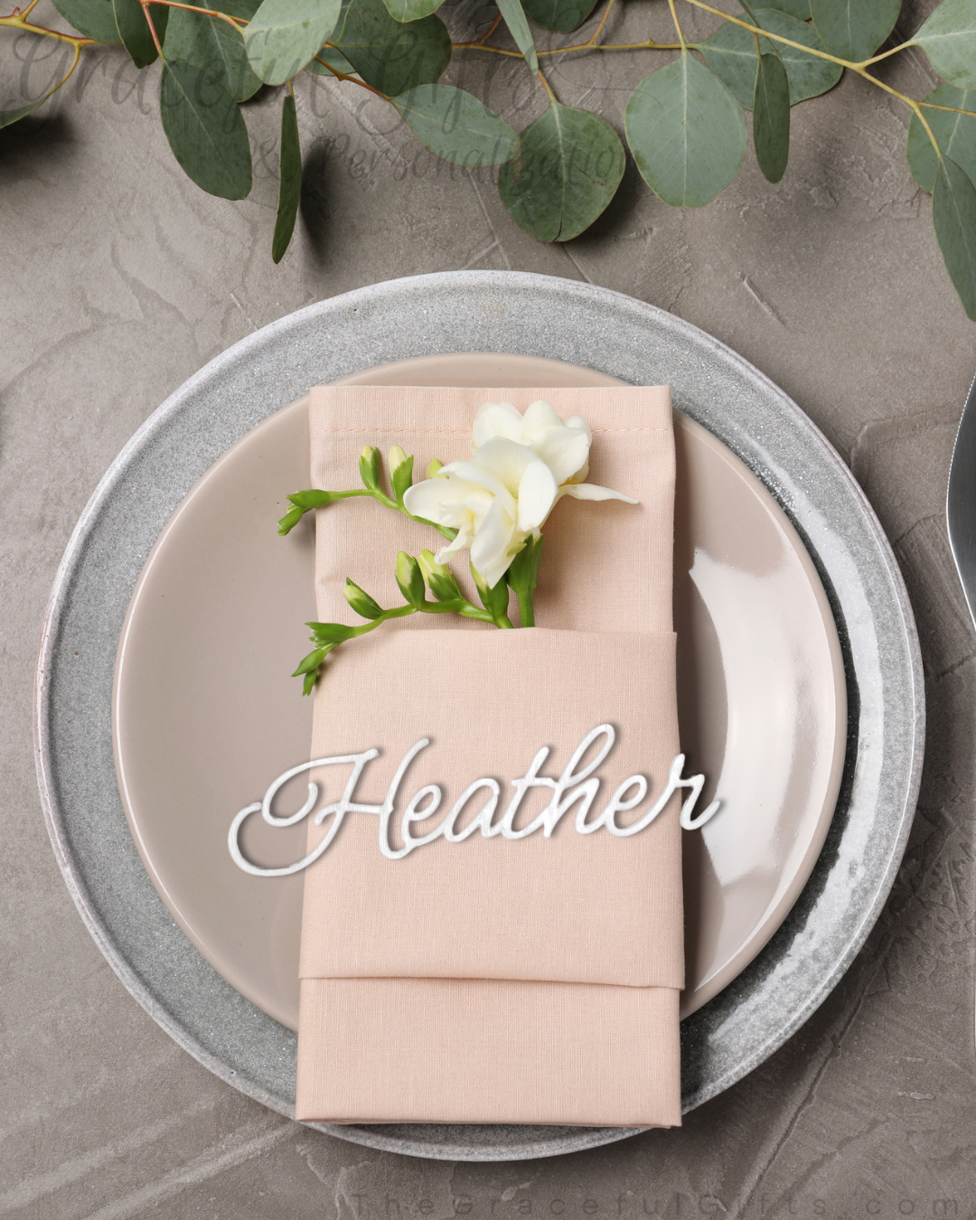 Place Card Names - Laser Cut Place Holder