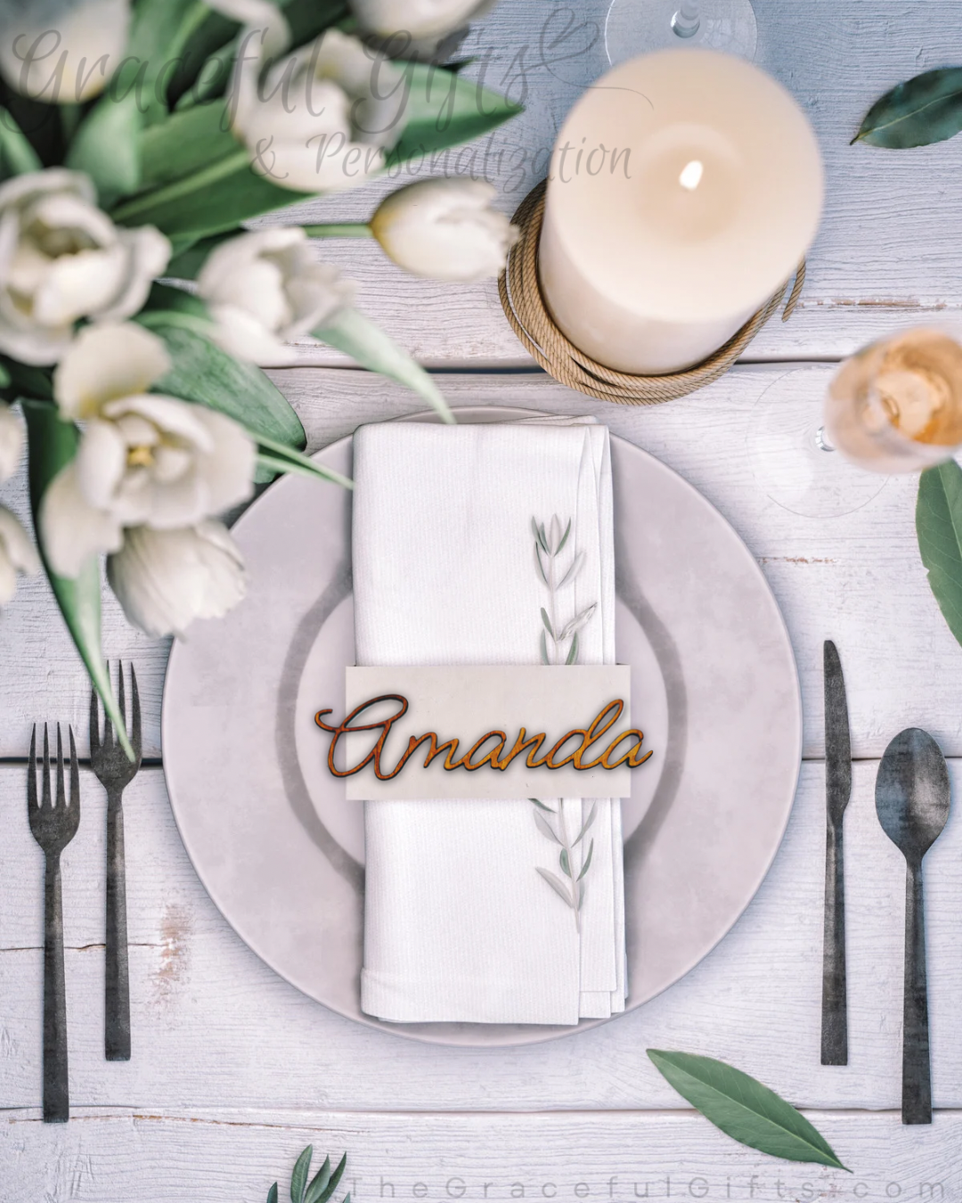 Place Card Names - Laser Cut Place Holder