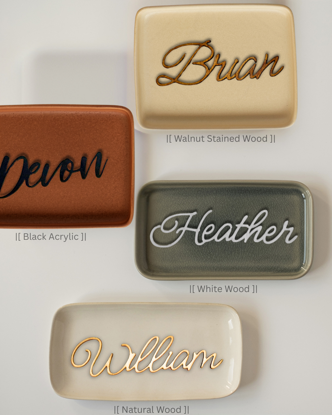 Place Card Names - Laser Cut Place Holder