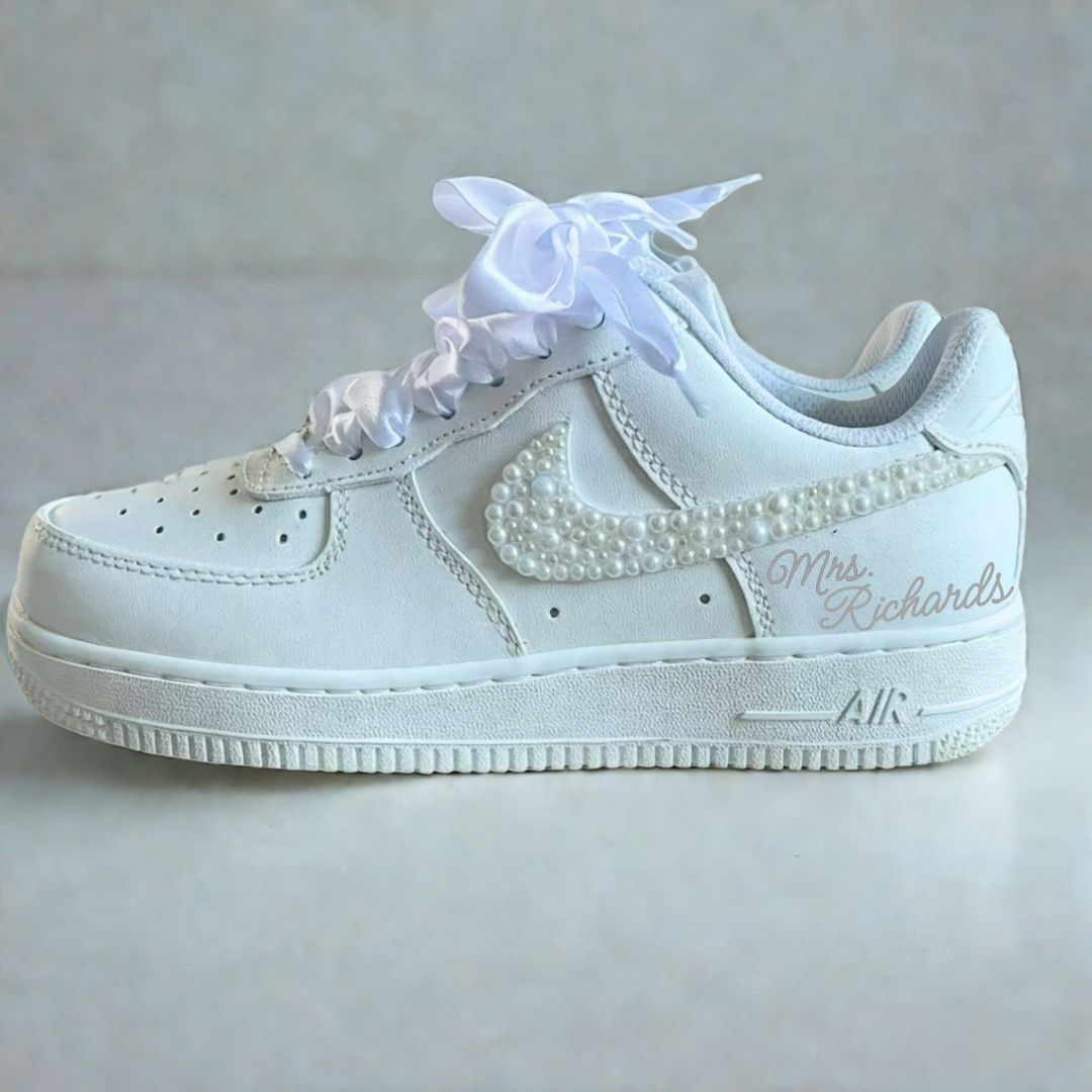 Bride&#39;s Custom Nike Air Force 1
