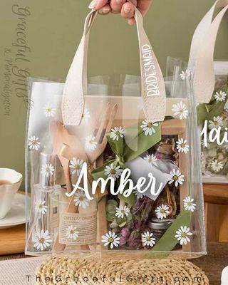 Reusable Bridal Party Daisy Gift Bag