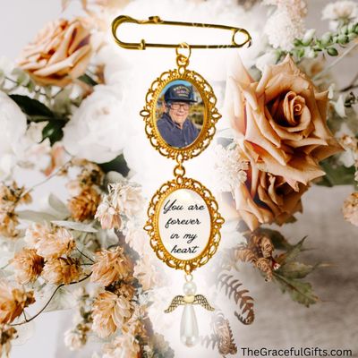 Bouquet Memorial Photo Charms