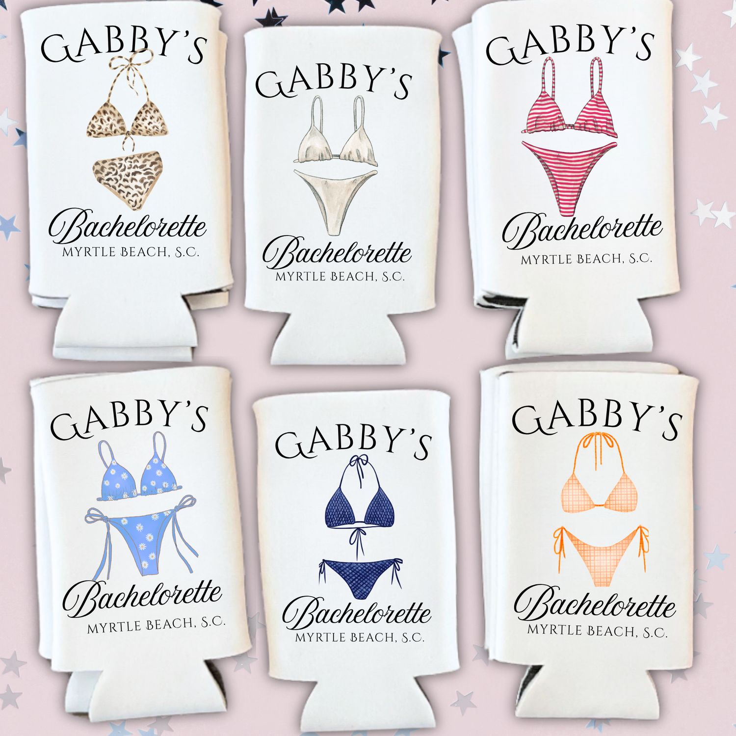 Bachelorette Swimsuit Can Koozies