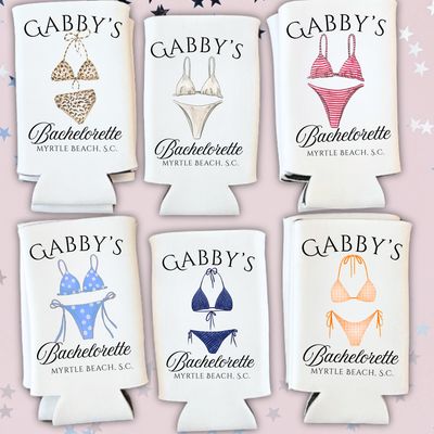 Bachelorette Swimsuit Can Koozies
