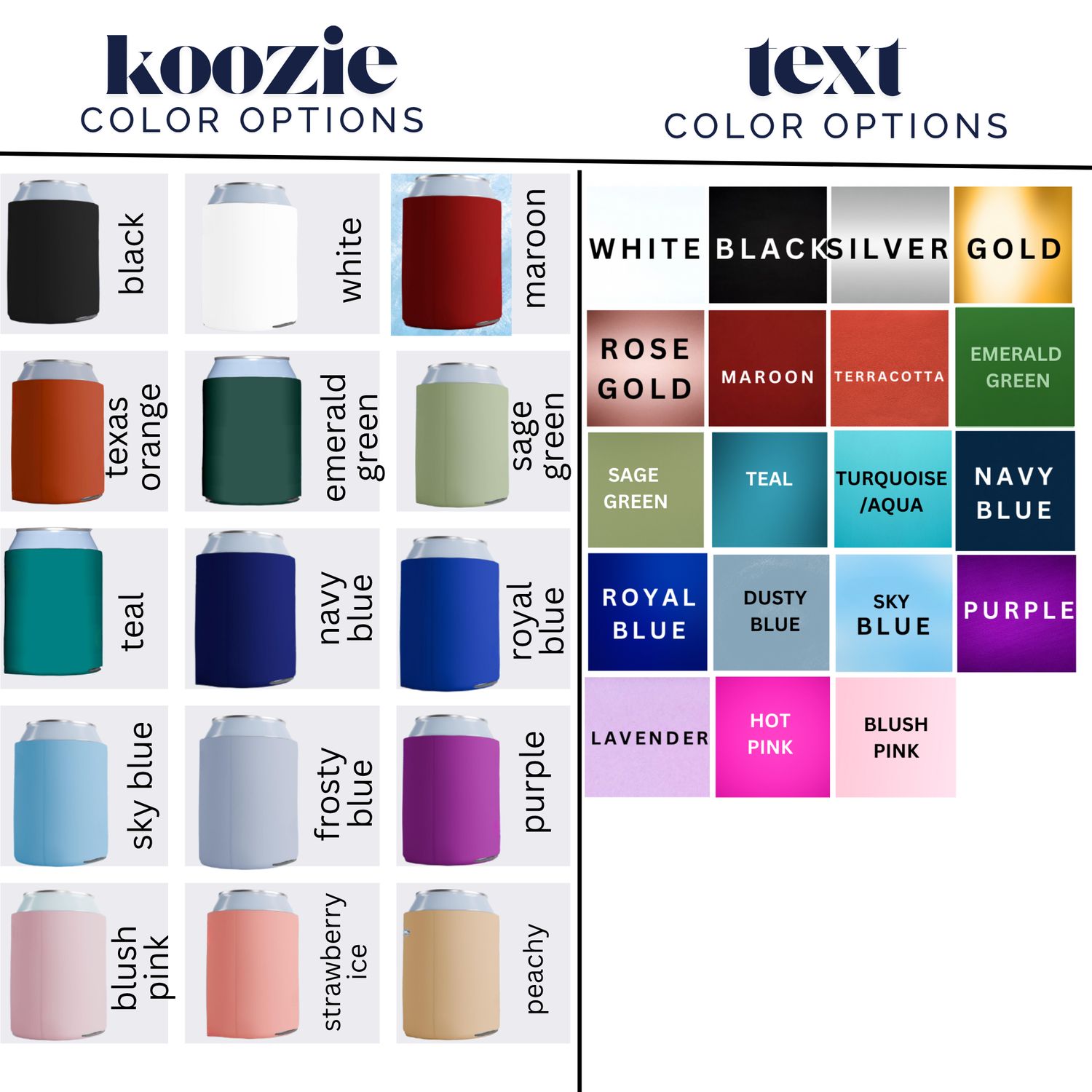 Personalized Can Koozies