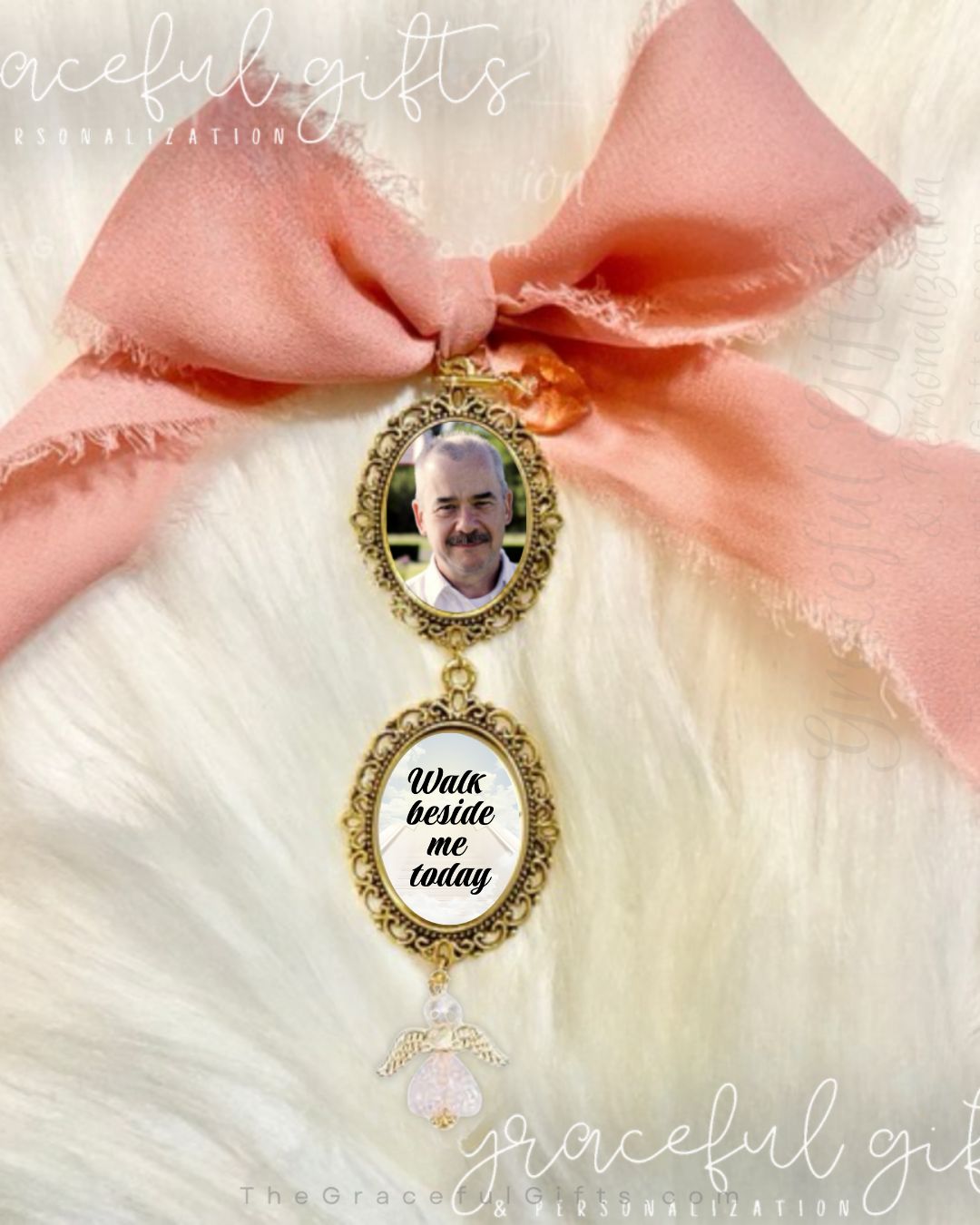 Guardian Angel Memorial Bouquet Charm