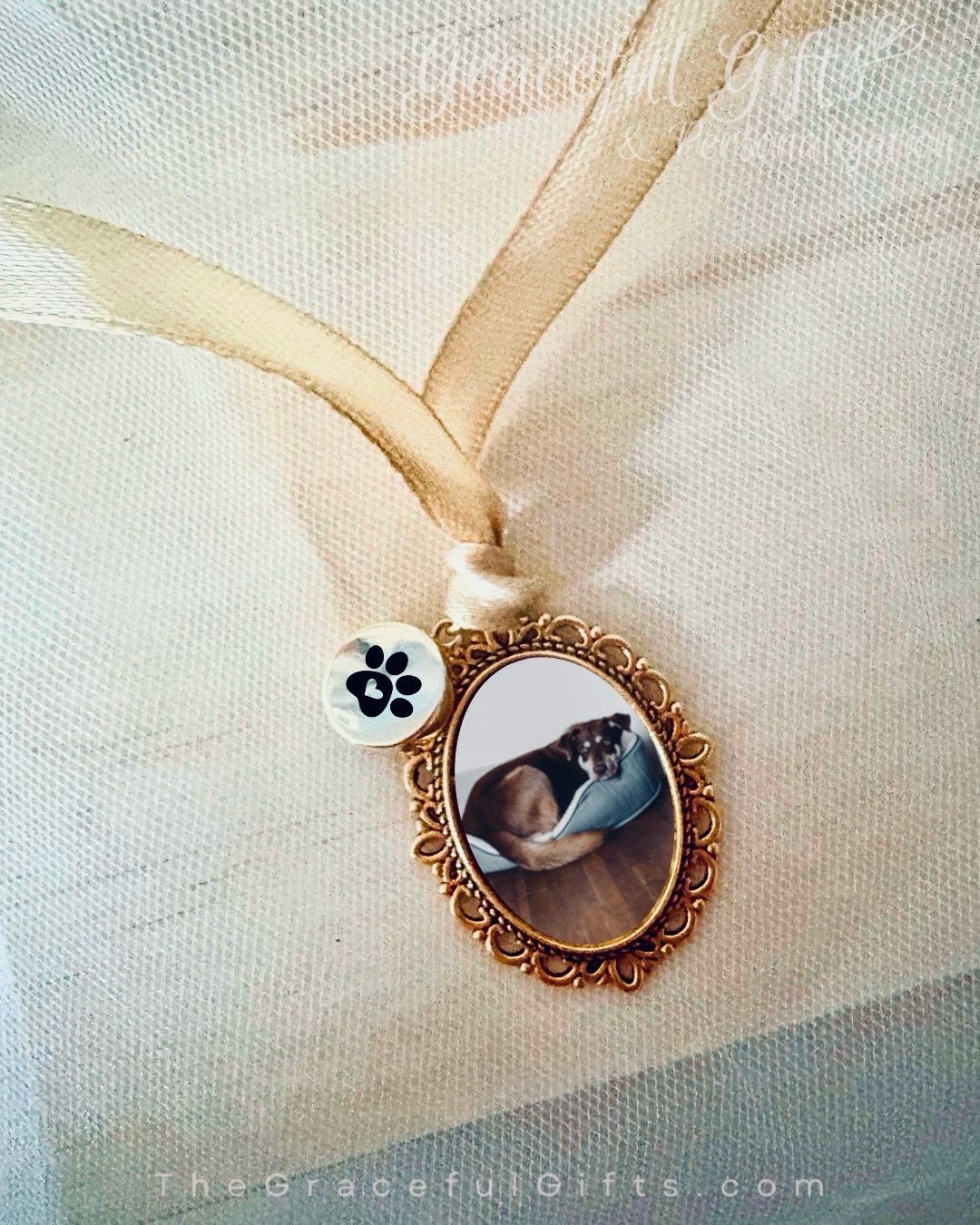 Pet Memorial Photo Charm