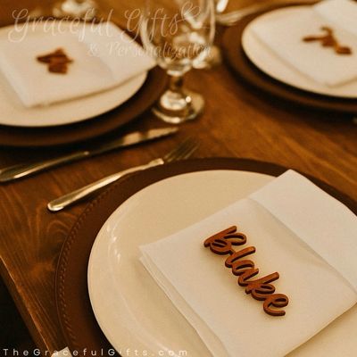 Place Card Names - Laser Cut Place Holder