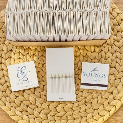 Monogram MATCHBOOK Wedding Favors