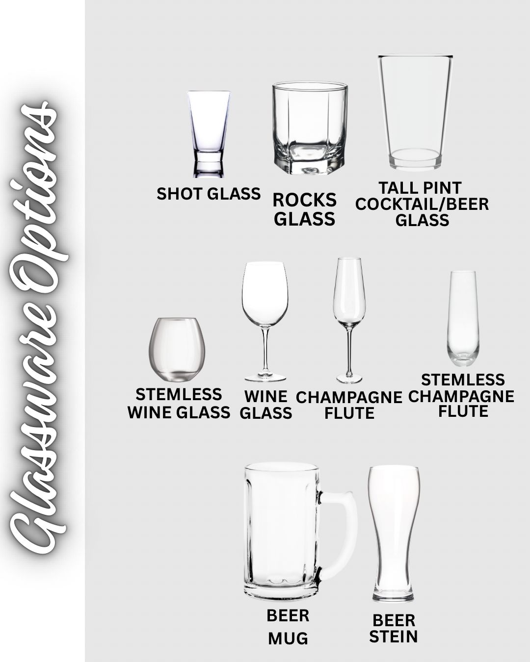 Etched Glasses Drinkware