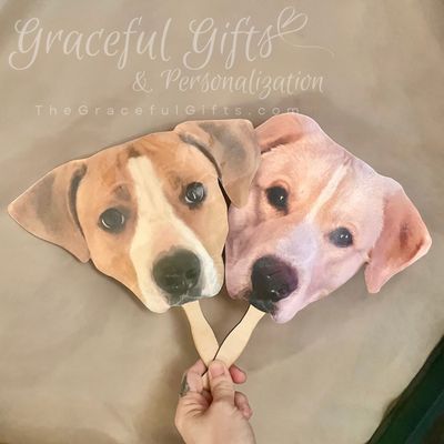 Pup ON A STICK Photo Booth PROP