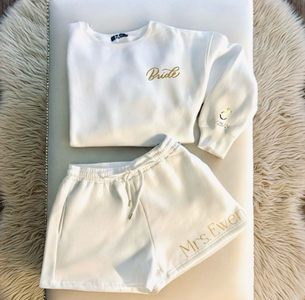 Bridal Gettin’ Ready Sweat Suit | Personalized Bride’s Loungewear