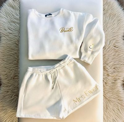Bridal Gettin’ Ready Sweat Suit | Personalized Bride’s Loungewear