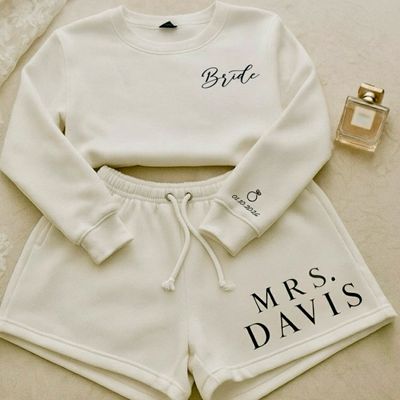 Bridal Gettin’ Ready Sweatsuit | Personalized Bride’s Loungewear