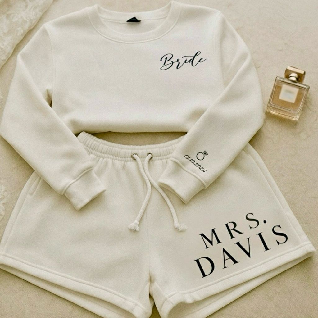 Bridal Gettin’ Ready Sweat Suit | Personalized Bride’s Loungewear