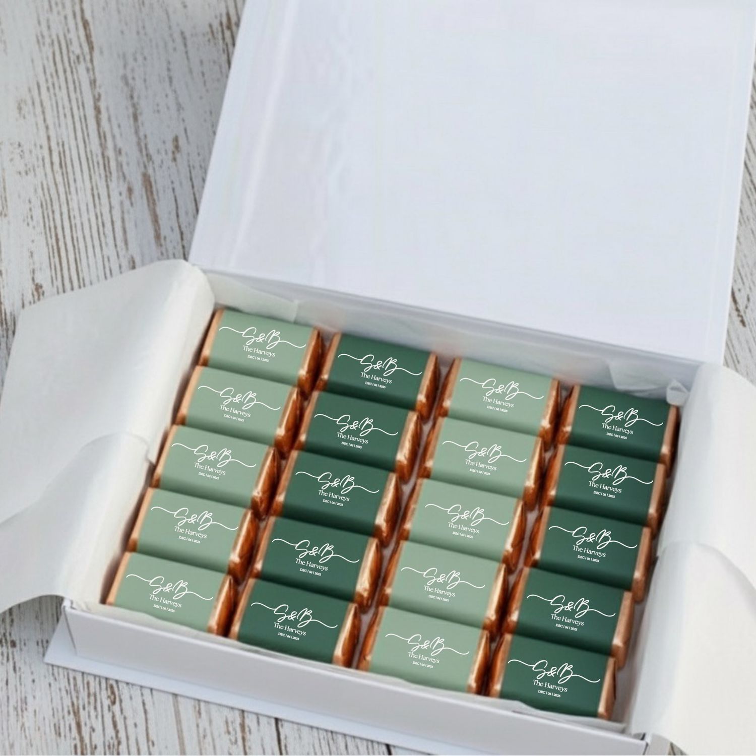 Custom Monogrammed Chocolate Nugget Favors