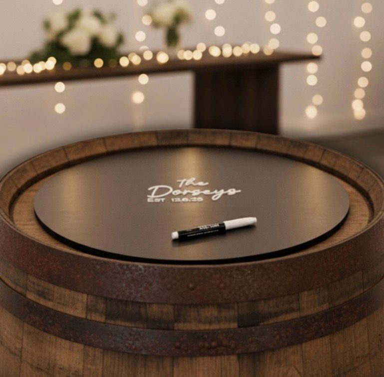 3D Wooden Guest Book Sign — Personalized Wedding Guestbook Alternative