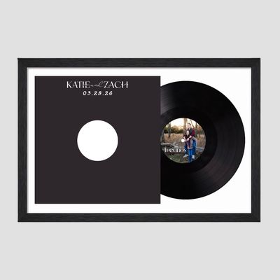 Custom Labeled Record Wedding Guest book Alternative