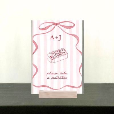 Matchbook / Matchbox Sign