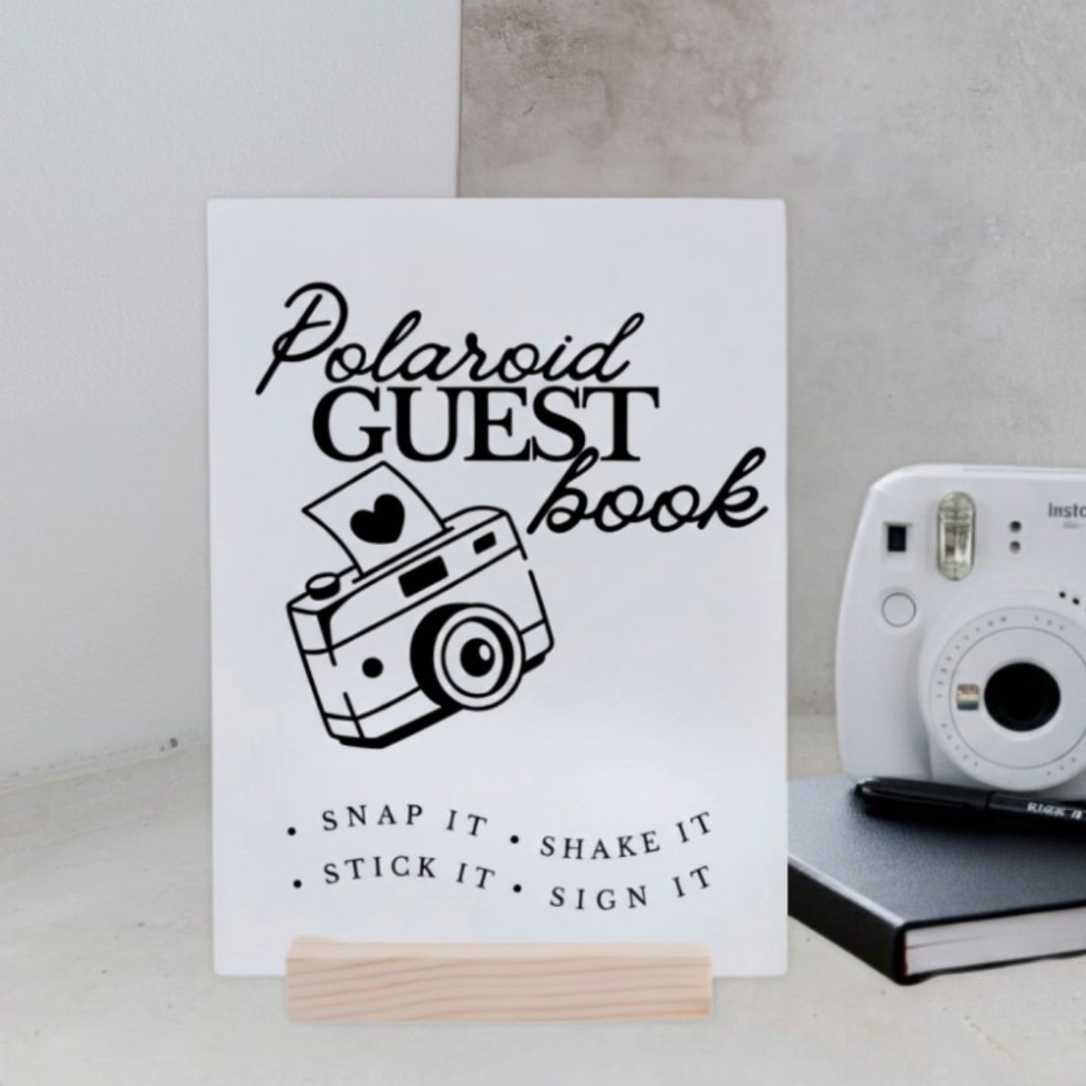 Polaroid Guestbook Sign