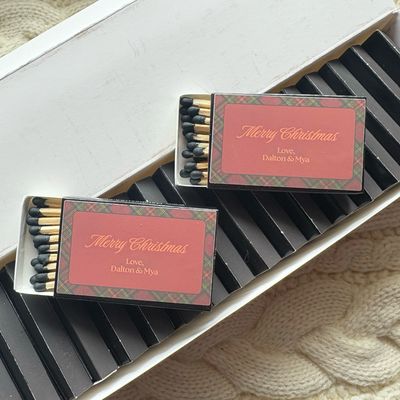 Christmas Party MATCHBOOK or MATCHBOX Favor
