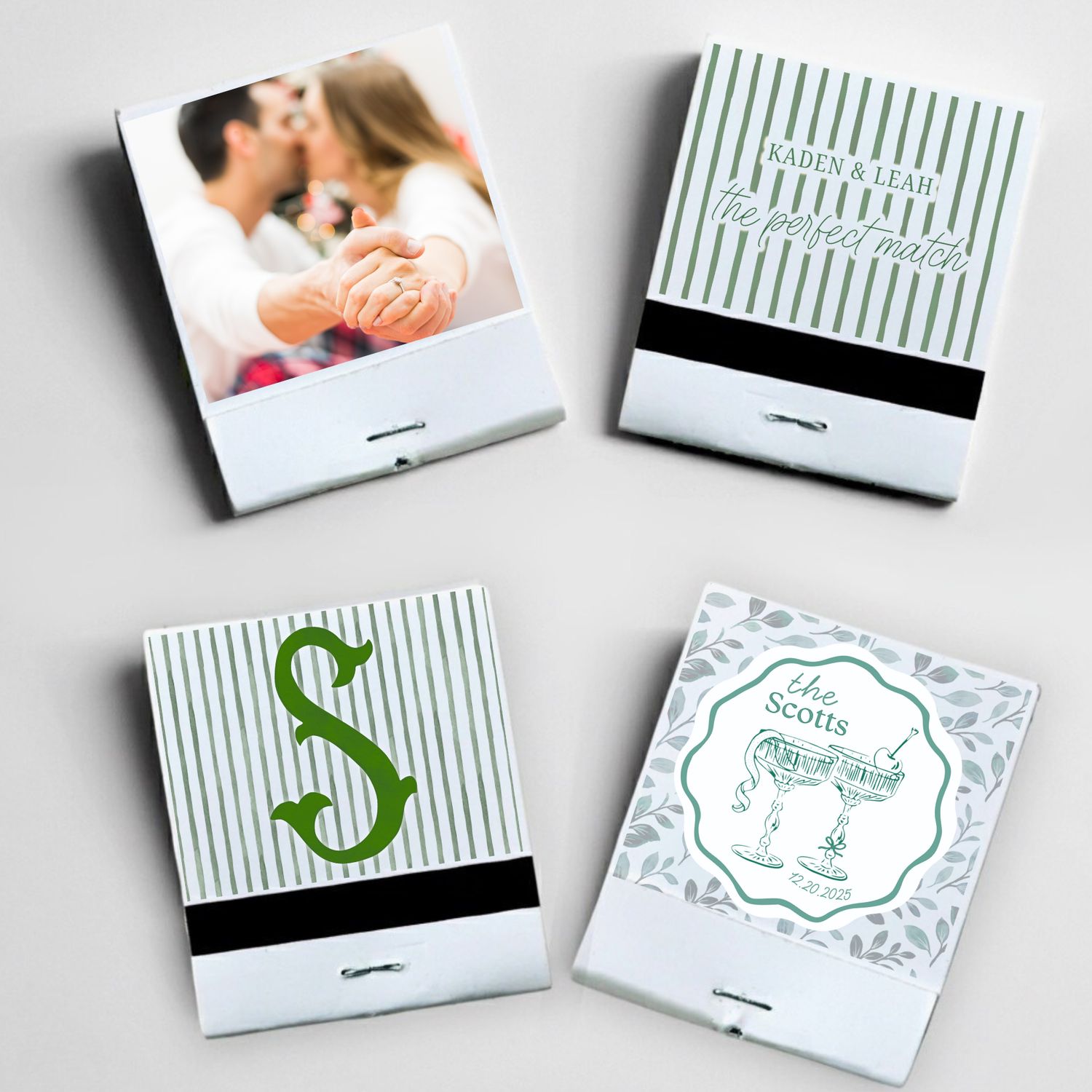 MATCHBOOK or MATCHBOX Wedding Favors // 3 Designs + Photo