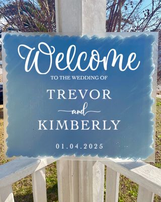 Wedding Ceremony Welcome Sign
