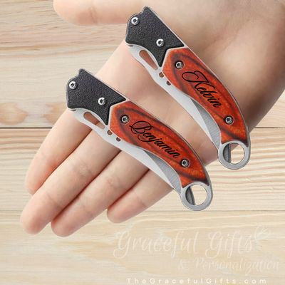 6.5” Engraved Pocket Knife