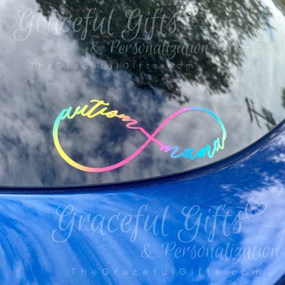 Autism Mama / Rainbow Infinite Decal