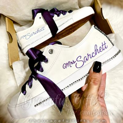 Custom Wedding Bridal Sneakers