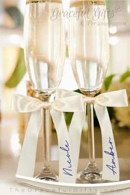 Personalized Ribbon // Bows With names