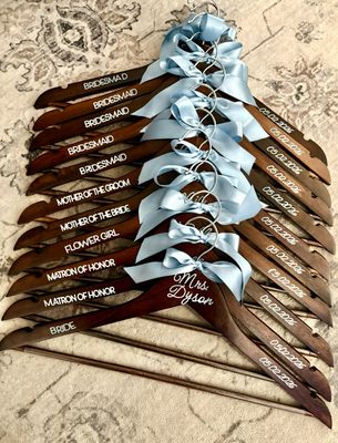 Wooden Wedding Hangers