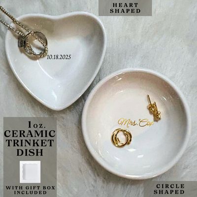 Personalized Trinket Dish with Gift box