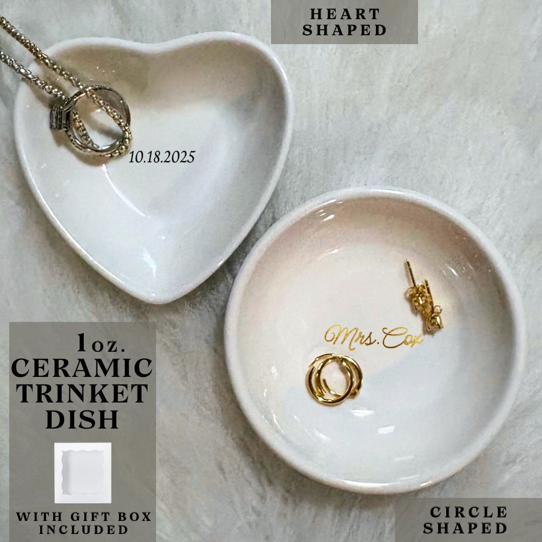 Personalized Trinket Dish with Gift box