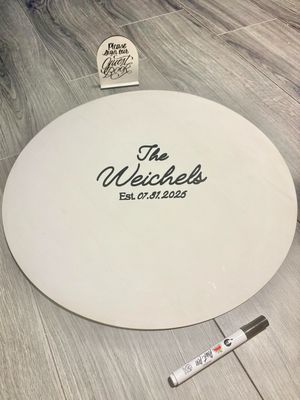 3D Wooden Guest Book Sign — Personalized Wedding Guestbook Alternative