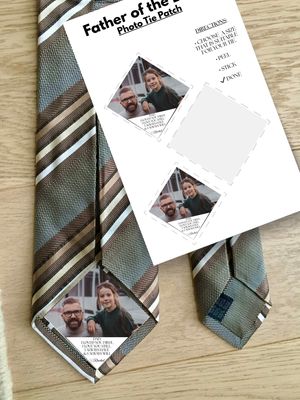 Father of the Bride Photo Tie Patch
