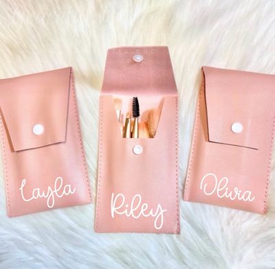 Personalized Travel Makeup Brush Set