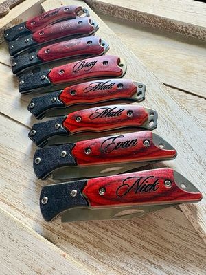 6.5” Engraved Pocket Knife