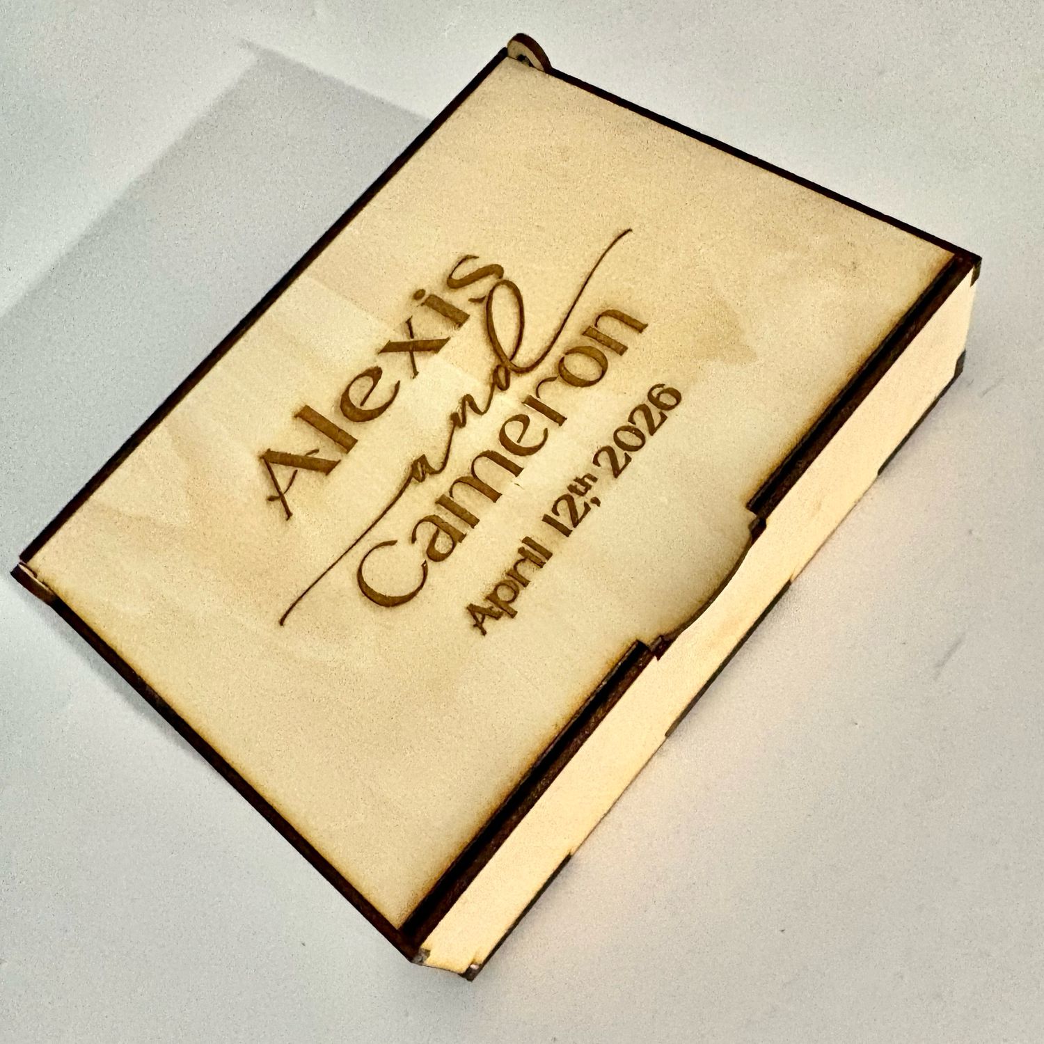 Engraved Wooden Wedding Puzzle Guestbook Keepsake