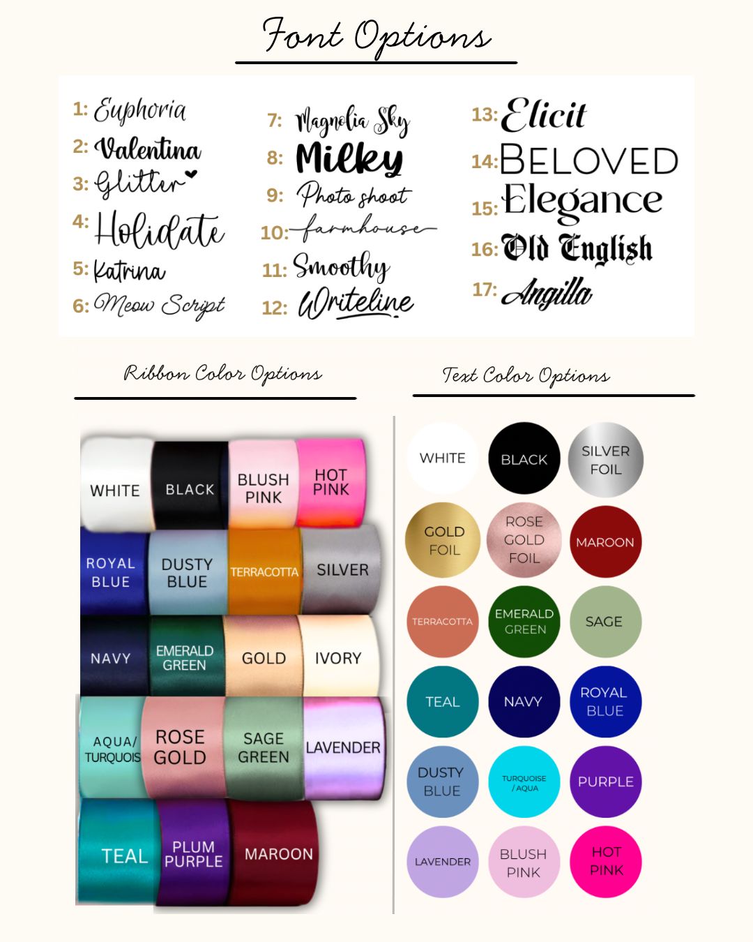 Personalized Ribbon // Bows With names