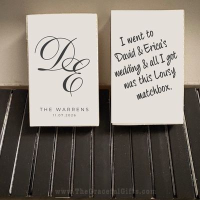 Lousy MATCHBOOK or MATCHBOX Wedding Favors
