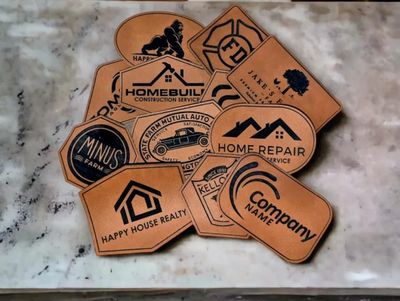 Engraved Leather patches