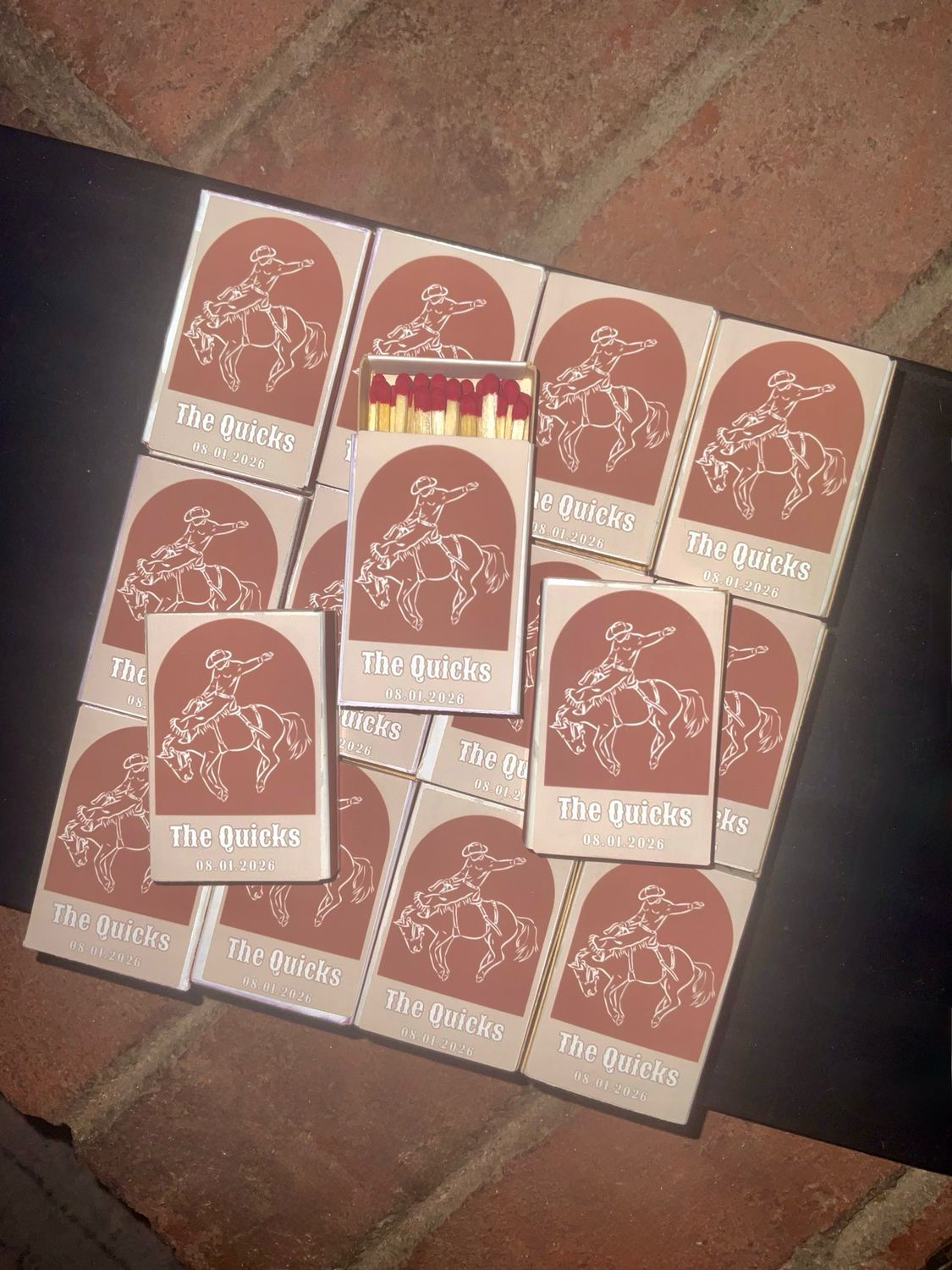 Custom Graphic Designed MATCHBOOK or MATCHBOX Favors