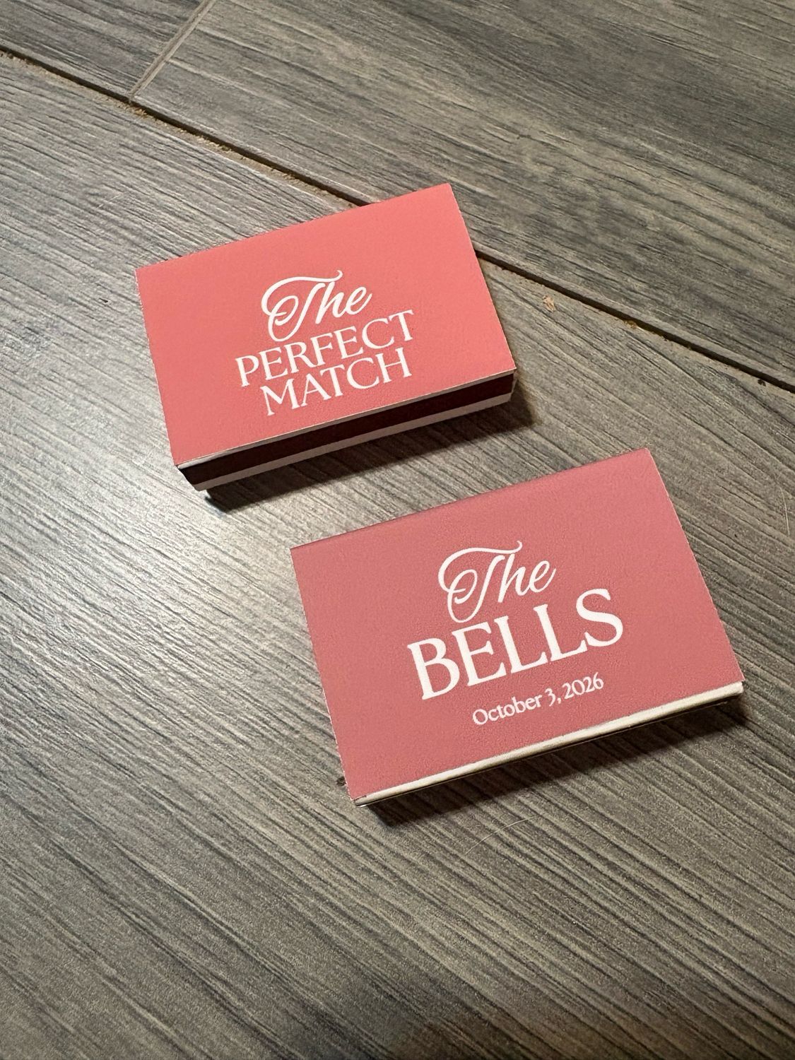 Custom Graphic Designed MATCHBOOK or MATCHBOX Favors