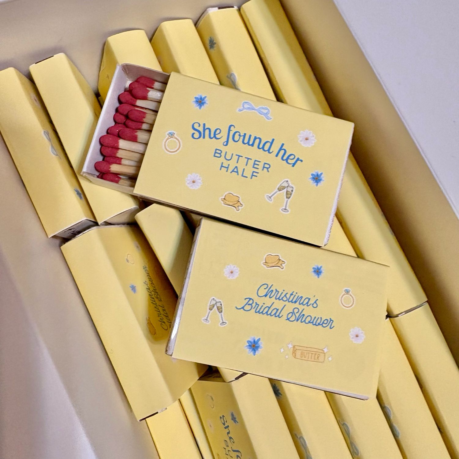 Custom Graphic Designed MATCHBOOK or MATCHBOX Favors