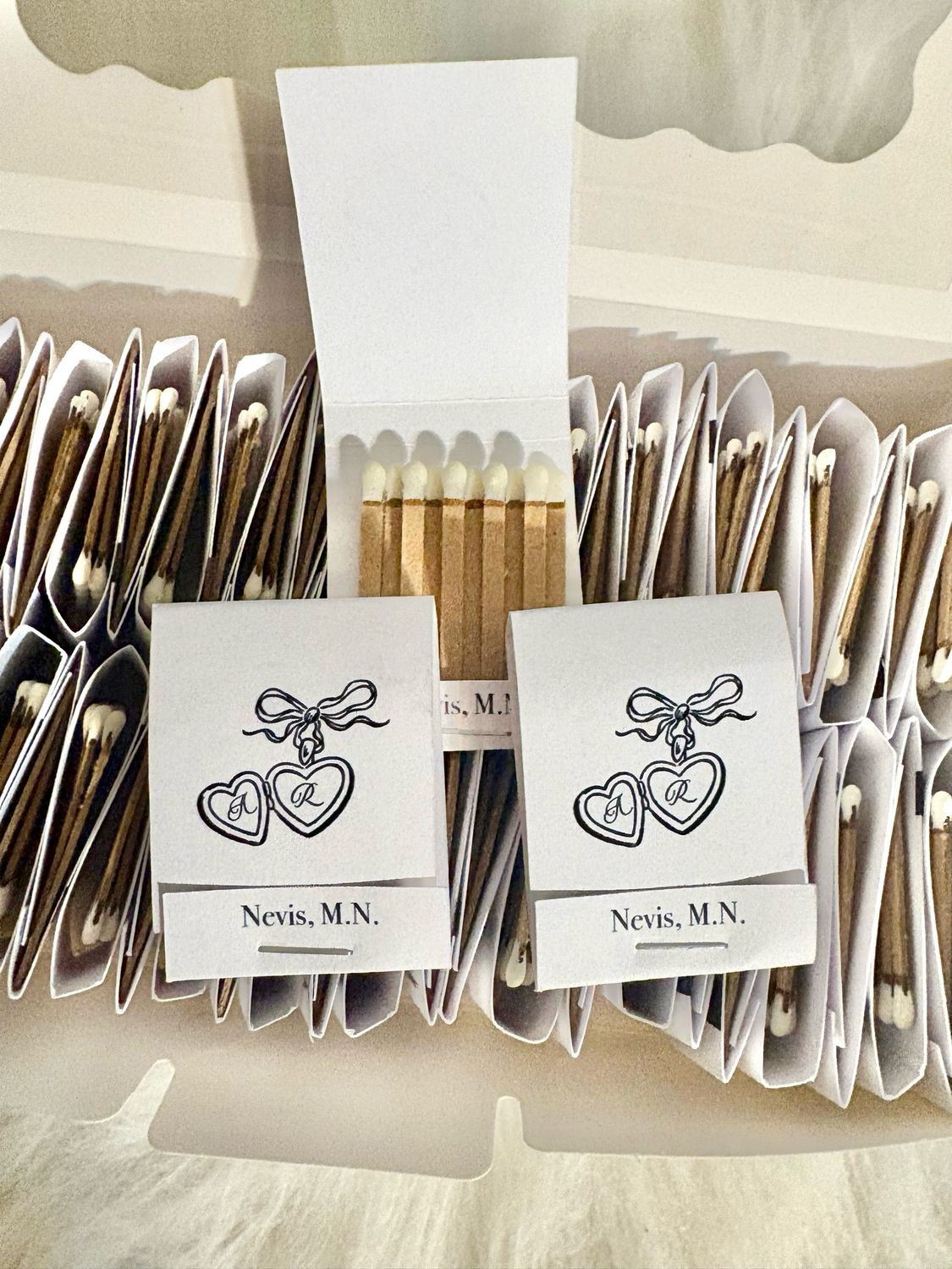 Custom Graphic Designed MATCHBOOK or MATCHBOX Favors