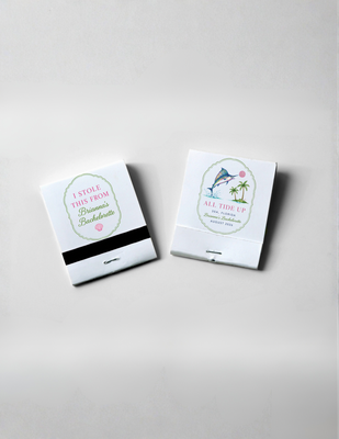 Custom Graphic Designed MATCHBOOK or MATCHBOX Favors