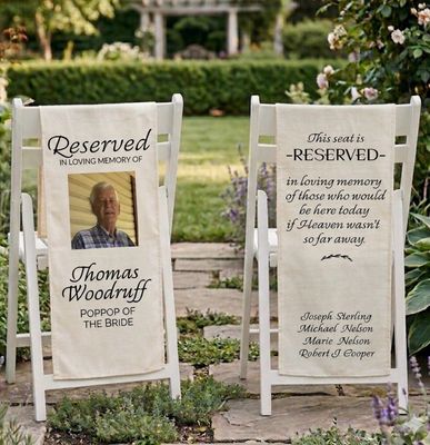 Fabric Reserved Chair Banner